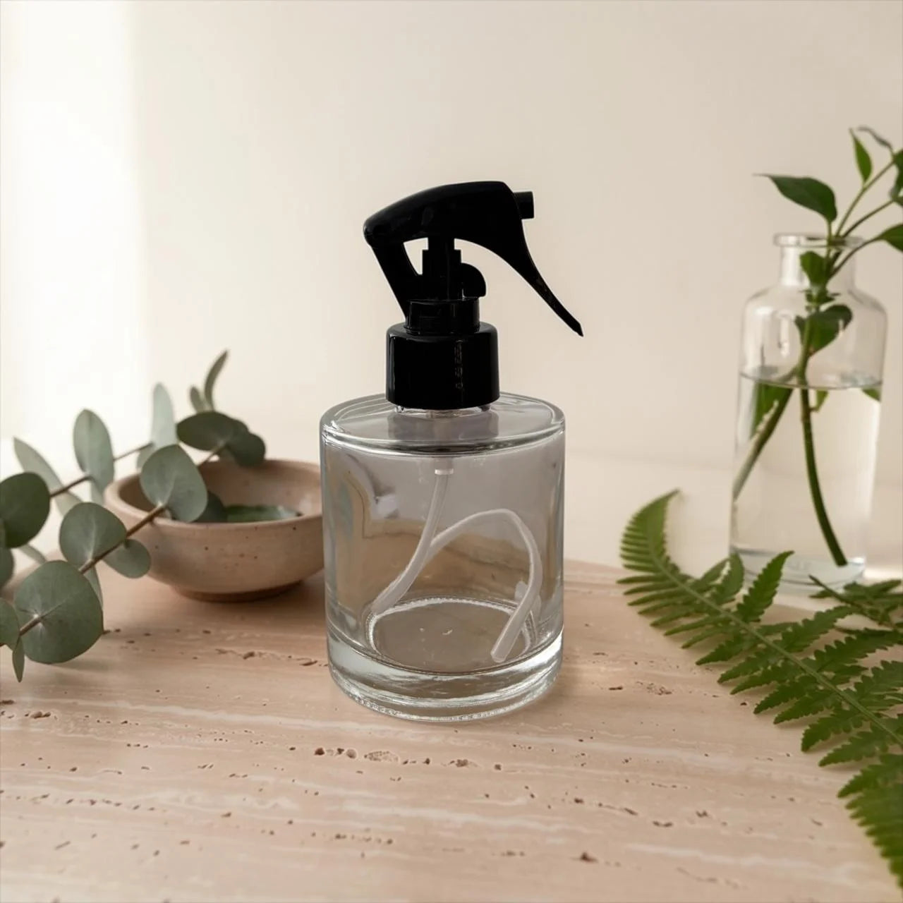 Botella para Spray de Hogar Transparente 150mL con Gatillo Brummé