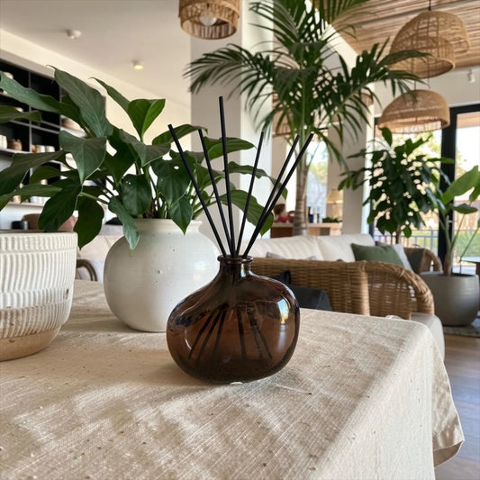 Difusor de Varillas Ámbar de Vidrio Asimétrico Decorativo Brummé