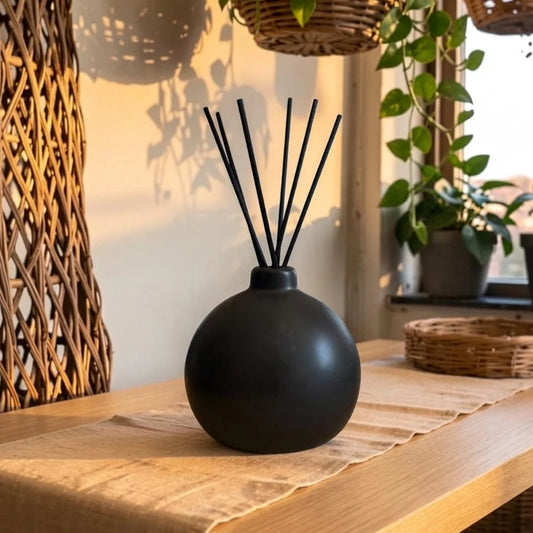 Difusor de Varillas Negro Mate Redondo Brummé